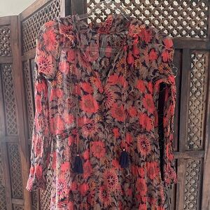 Anthropologie Multicolor Floral Dress